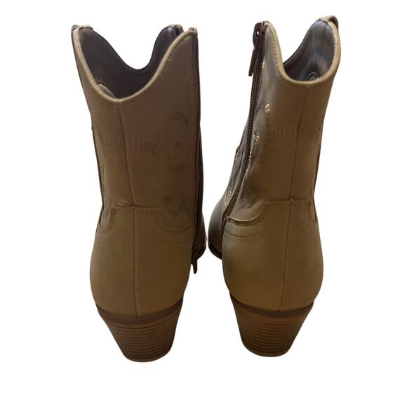 Bunulu Women’s Cowgirl Boots Tan Western Bootie Size 8M Addie - Picture 4 of 8